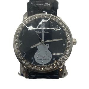 Astina Cyber Design Guitar Watch Rhinestone Encrusted With Love Watch